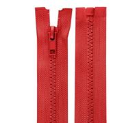 cyclingcolors 2x Cremallera n°5 30 cm Tirador de Poliéster para Malla Corredera Ropa Costura Mercería Chaqueta, Rojo