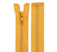 cyclingcolors 2x Cremallera n°5 30 cm Tirador de Poliéster para Malla Corredera Ropa Costura Mercería Chaqueta, Amarillo Mostaza