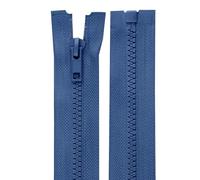 cyclingcolors 2x Cremallera n°5 30 cm Tirador de Poliéster para Malla Corredera Ropa Costura Mercería Chaqueta, Azul Vaquero Oscuro