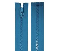 cyclingcolors 2x Cremallera n°5 70 cm Tirador de Poliéster para Malla Corredera Ropa Costura Mercería Chaqueta, Azul intenso