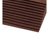 cyclingcolors 2x Fieltro para manualidades costura scrapbooking arte decoración decoupage A4 20x30cm grosor 2-3mm poliéster 416 g/m² - marrón