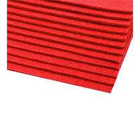 cyclingcolors 2x Fieltro para manualidades costura scrapbooking arte decoración decoupage A4 20x30cm grosor 2-3mm poliéster 416 g/m² - rojo