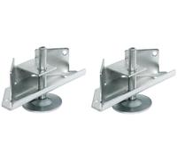 cyclingcolors 2X Gato de zócalo Capacidad 150 kg Acero M10 x 70 mm Pata de Mueble Madera Panel de Cocina Montaje Montaje