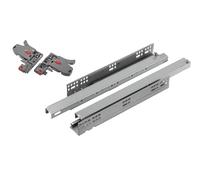 cyclingcolors 2x guías corredera de cajón oculta de extensión completa con herrajes riel muebles cocina, longitud 300mm, 40kg, con amortiguador y movimiento sincronizado