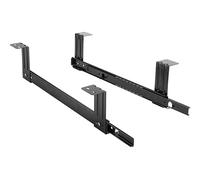 cyclingcolors 2x guías corredera rodamiento bolas extensión extracción parcial para teclado de computadora bandeja portateclados extraible Mesa y riel cajón muebles, longitud 350mm, 15kg, negro