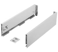 cyclingcolors 2x guías laterales de cajón (derecho + izquierdo), corredera de cajón, riel, mueble, puerta, cocina, baño, firmar 18mm, altura 121mm, longitud 600mm, blanco