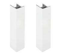 cyclingcolors 2x junction connector rodapié 100mm blanco brillante cocina unión perfil angular zócalo muebles bordes Conexión esquina
