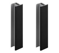 cyclingcolors 2x junction connector rodapié 100mm negro brillante cocina unión perfil angular zócalo muebles bordes Conexión esquina