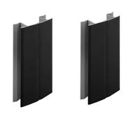 cyclingcolors 2x junction connector rodapié 100mm negro mate cocina unión perfil angular zócalo muebles bordes Conexión esquina