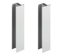 cyclingcolors 2x junction connector rodapié 120mm blanco brillante cocina unión perfil angular zócalo muebles bordes Conexión esquina