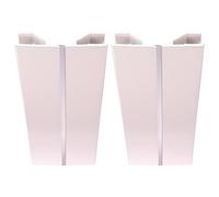 cyclingcolors 2x junction connector rodapié cocina unión perfil angular zócalo muebles bordes Conexión esquina, 120mm blanco multiángulo