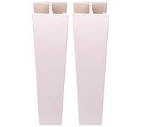 cyclingcolors 2x junction connector rodapié cocina unión perfil angular zócalo muebles bordes Conexión esquina, 80mm blanco