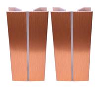 cyclingcolors 2x junction connector rodapié cocina unión perfil angular zócalo muebles bordes Conexión esquina, 120mm cobre multiángulo