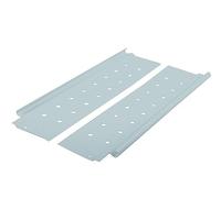 cyclingcolors 2x Laterales de cajón elevados de 450 mm, gris, mueble, corredera de cajón