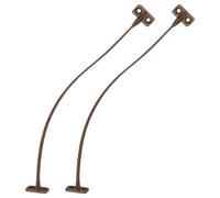 cyclingcolors 2x Limitador de apertura longitud 200mm de plástico para atornillar retenedor (Marrón)