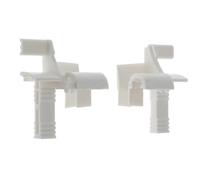 cyclingcolors 2x Persiana enrollable Tulipe de una sola pieza para lamas de 7 a 9mm blanco Embudo de PVC Carril guía Protección universal Accesorio para persiana