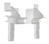 cyclingcolors 2x Persiana enrollable Tulipe modelo Aluréno ZF para lamas de 7 a 9mm PVC blanco Embudo Guía guía Protección Universal Accesorio Persiana