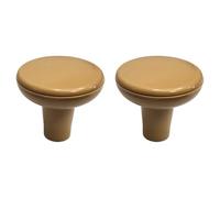 cyclingcolors 2x Pomo para mueble Ø34 mm plástico para armario cocina cajón y muebles del hogar, roble