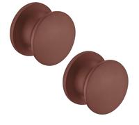 cyclingcolors 2x Pulsador Cerradura para armario mueble autocaravana cajón puerta 13-19mm, marrón oscuro