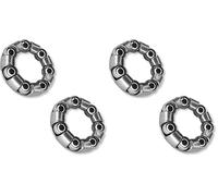 Cyclingcolors 2X rodamiento Jaula de Bolas buje Trasero 15mm 25mm 7 Bolas 6,35mm Rueda Bicicleta Ciclo MTB Ciudad Vintage Carretera (Paquete de 2)