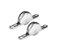 cyclingcolors 2x rueda de armario 18mm puerta corredera guías de carro corredizas muebles acero