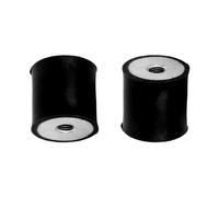 cyclingcolors 2x Silentblock goma soportes de amortiguación de vibración Amortiguador de choque coche moto tractor, femenina femenina M6x6mm M6x6mm 35x30mm