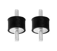 cyclingcolors 2x Silentblock goma soportes de amortiguación de vibración Amortiguador de choque coche moto tractor, masculina masculina M6x18mm M6x18mm 20x20mm