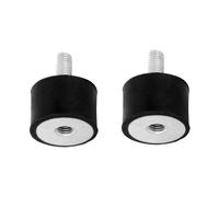 cyclingcolors 2x Silentblock goma soportes de amortiguación de vibración Amortiguador de choque coche moto tractor, femenina masculina M6x18mm M6x6mm 25x20mm