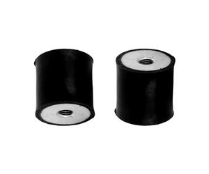 cyclingcolors 2x Silentblock goma soportes de amortiguación de vibración Amortiguador de choque coche moto tractor, femenina femenina M6x6mm M6x6mm 35x30mm