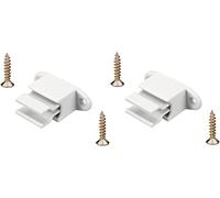 cyclingcolors 2x soporte manivela persiana 14mm ajustable 28-48mm con tornillo blanco plastico ventanas varilla redonda fijación