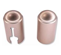 cyclingcolors 2x tapas protección para bisagras ventana puerta plástico fundas de ojal tubo decorativo, Níquel dorado mate de 16 mm