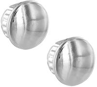 cyclingcolors 2x tapones bici manillar Cromo Plata plastica extremidad punta del tubo