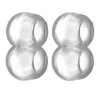 Cyclingcolors 2x Tope de cadena para persiana interior con bola Ø 4,5mm y paso de 6mm en PVC translúcido Stop Cordón Accesorio Conexión