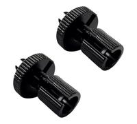 cyclingcolors 2X Tornillo de Ajuste M8 Aluminium Tensor Cable Freno Embrague Acelerador ciclomoto Moto, Negro