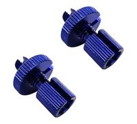 cyclingcolors 2X Tornillo de Ajuste M8 Aluminium Tensor Cable Freno Embrague Acelerador ciclomoto Moto, Azul