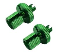 cyclingcolors 2X Tornillo de Ajuste M8 Aluminium Tensor Cable Freno Embrague Acelerador ciclomoto Moto, Verde