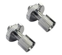 cyclingcolors 2X Tornillo de Ajuste M8 Aluminium Tensor Cable Freno Embrague Acelerador ciclomoto Moto, Plata