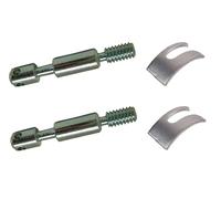 cyclingcolors 2X Tornillo de Cama 6mm x 56mm + 2X Media Luna Tuerca Acero Perno unión Conector Arandelas encuadernación conexión de Muebles