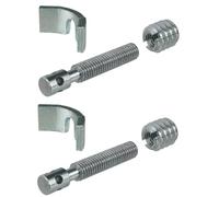 cyclingcolors 2x tornillo de cama M8 + 2x media luna tuerca perno unión conector arandelas encuadernación conexión de muebles