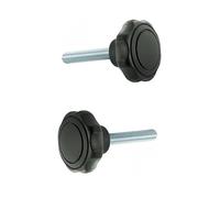 cyclingcolors 2x tornillos de Mano Perilla estrella M6 M8 cabeza plástico Pomo agarre Manetta Empuñadura (M8x30)