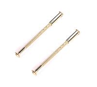 cyclingcolors 2x tornillos de encuadernación dorado M4 x 35-65mm latón unión con casquillo conexión de muebles Plan de trabajo madera