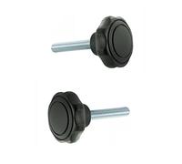 cyclingcolors 2x tornillos de Mano Perilla estrella M6 M8 cabeza plástico Pomo agarre Manetta Empuñadura (M8x20)