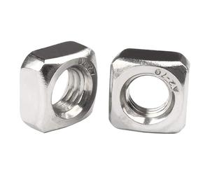 cyclingcolors 2x Tuerca Cuadrada de Acero Inoxidable A2 DIN 557 Tuercas Cuadradas para Tornillos Pernos Tuercas con Rosca Métrica, M10