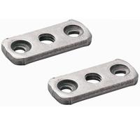 cyclingcolors 2x tuercas rectangulares para cama M8 x 150 3 agujeros media luna tuerca perno unión conector arandelas encuadernación conexión de muebles