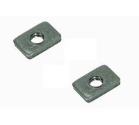 cyclingcolors 2x tuercas rectangulares para cama M8 x 150 media luna tuerca perno unión conector arandelas encuadernación conexión de muebles