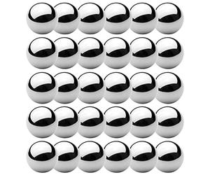 cyclingcolors 30x Bolas de Precisión de Acero AISI 52100 Rodamiento Cojinete Bicicleta Patineta Dirección Buje (3/16" (4.76mm))