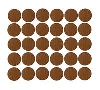 cyclingcolors 30x Pegatinas tapa tornillos 20 mm capuchón cubierta embellecedores tapones tapón tapas plastico, Marrón nuez