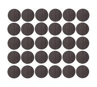 cyclingcolors 30x Pegatinas tapa tornillos 20 mm capuchón cubierta embellecedores tapones tapón tapas plastico, Marrón wengué