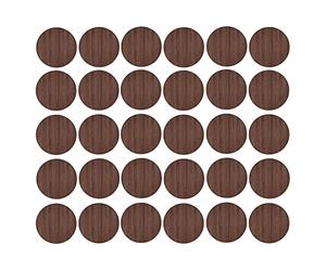 cyclingcolors 30x Pegatinas Tapa Tornillos 20 mm capuchón Cubierta embellecedores Tapones tapón Tapas plastico, Marrón Roble con Relieve