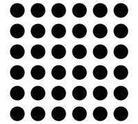 cyclingcolors 36x Pegatinas tapa tornillos 25 mm capuchón cubierta embellecedores adhesiva tapones tapón tapas plastico cabeza, Noir